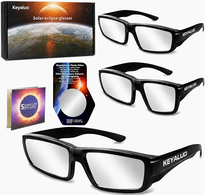 Lunettes éclipse lot de 3 plastique